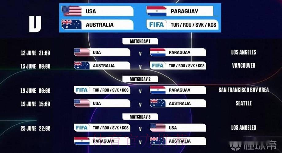 2026世界杯比赛时间实时